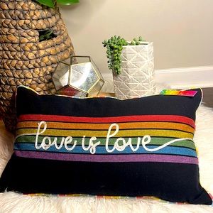 Limited edition decor pillows, sold out quickly at Nordstrom!💕Love is love💕NWT